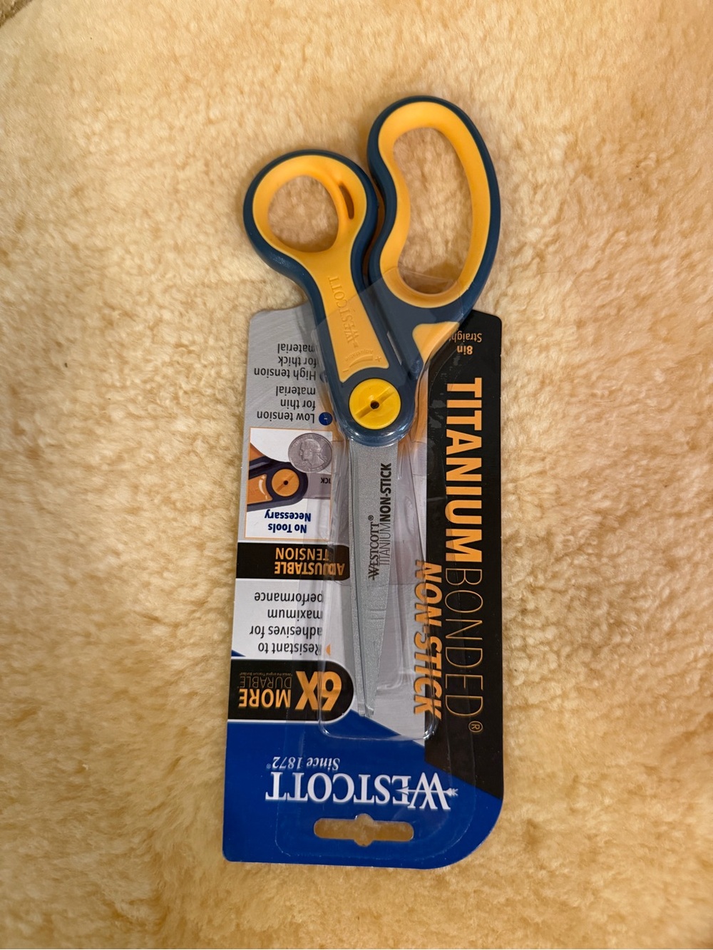 Westcott Titanium Bonded Non-Stick 8” Straight Scissors